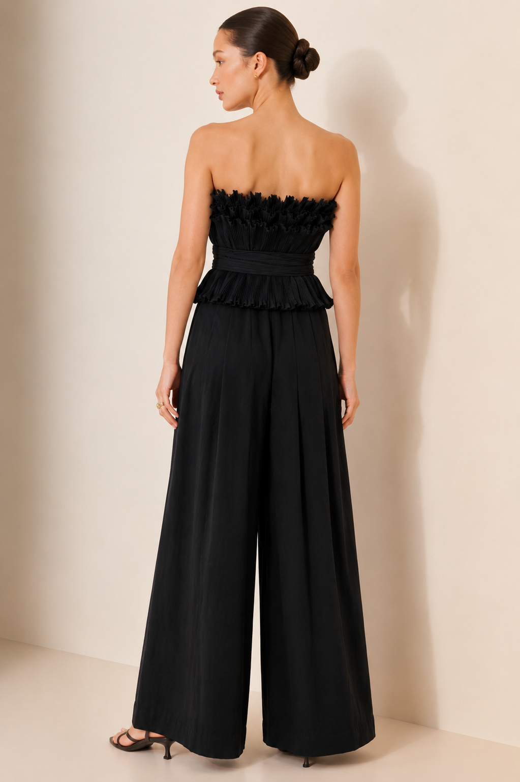 Raven Pleated Top and pants Set