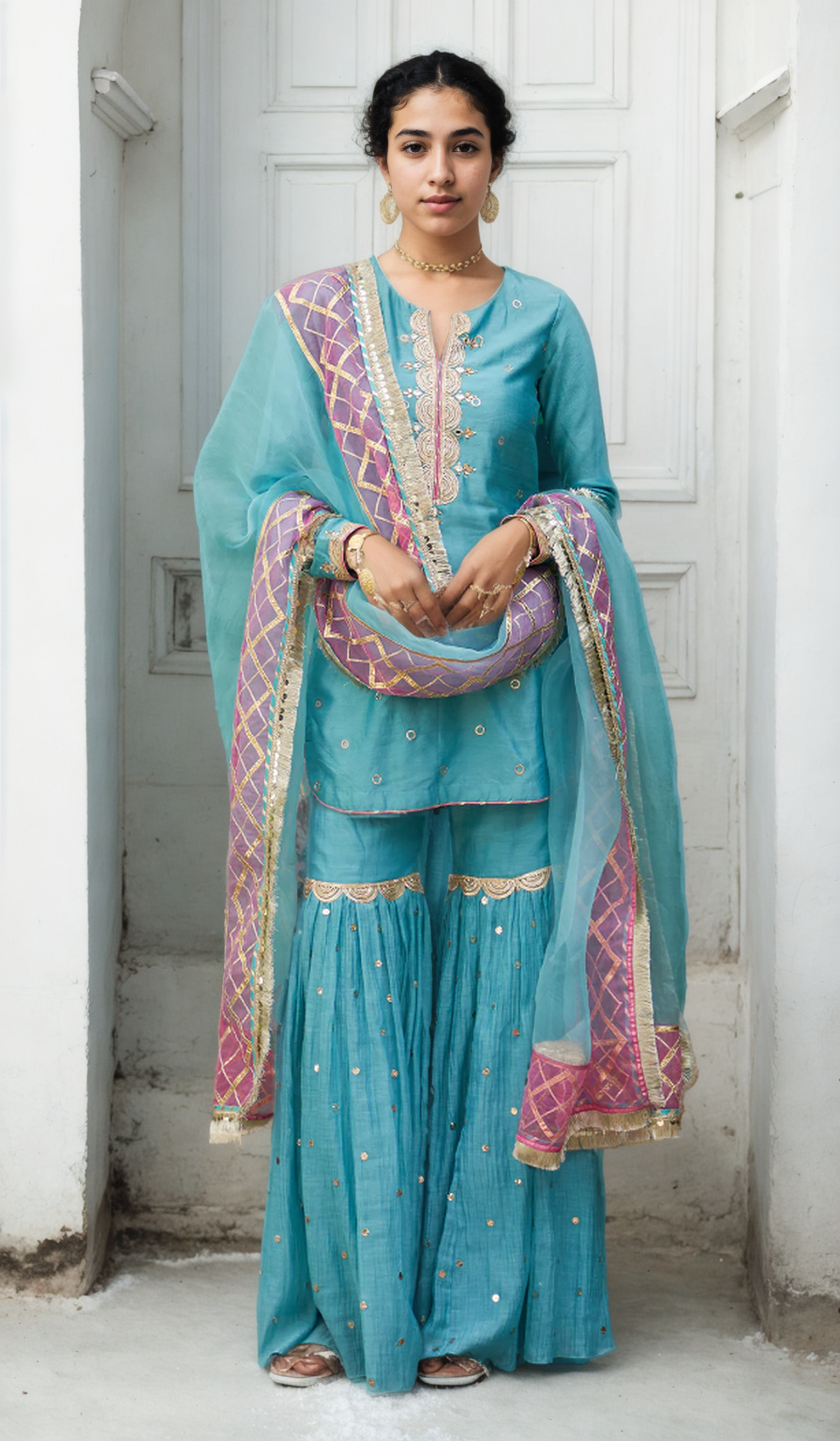 Mal Mal Sharara Suit Set