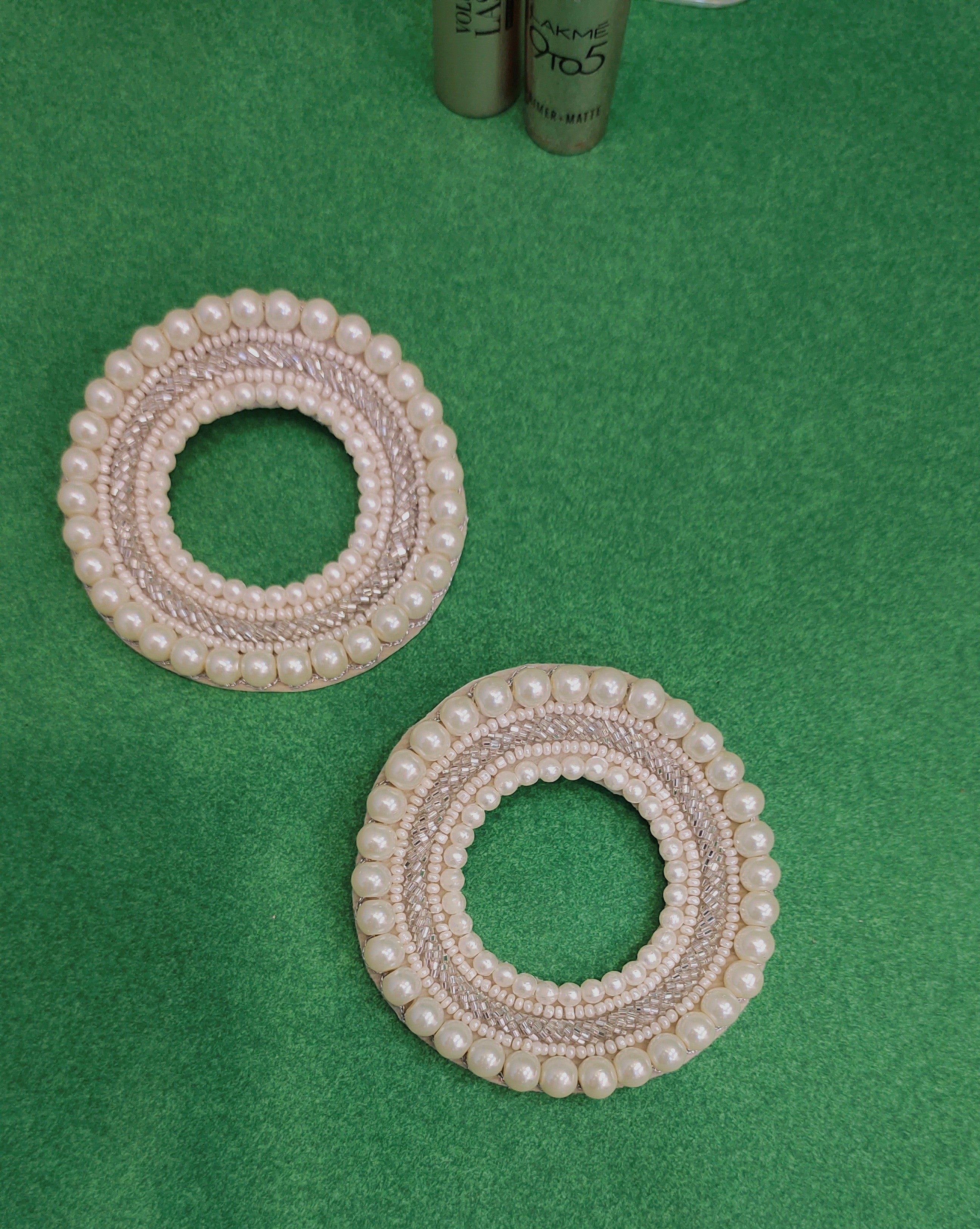 Rounded Big Pearls Earrings