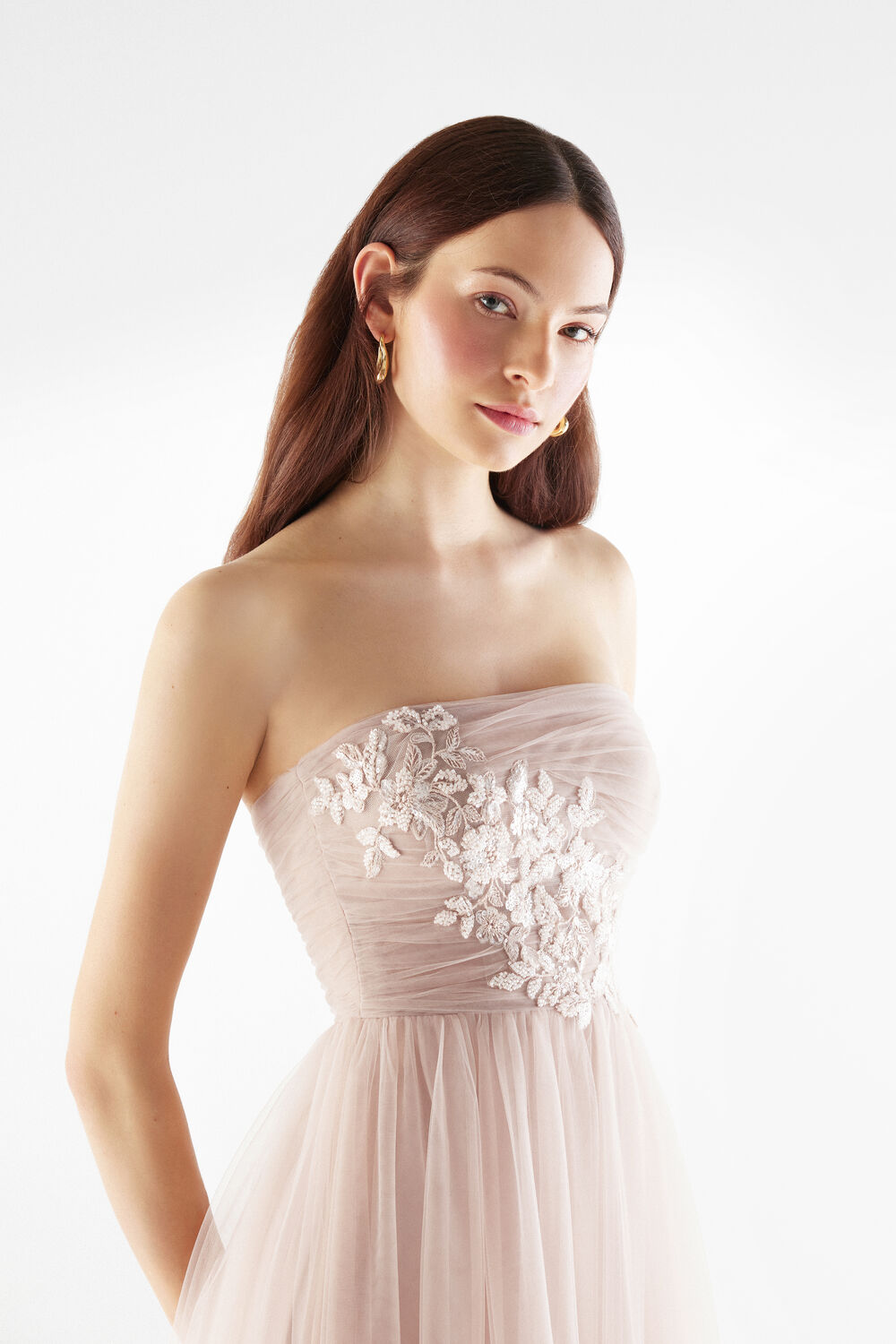 Blush Bloom Tulle Gown