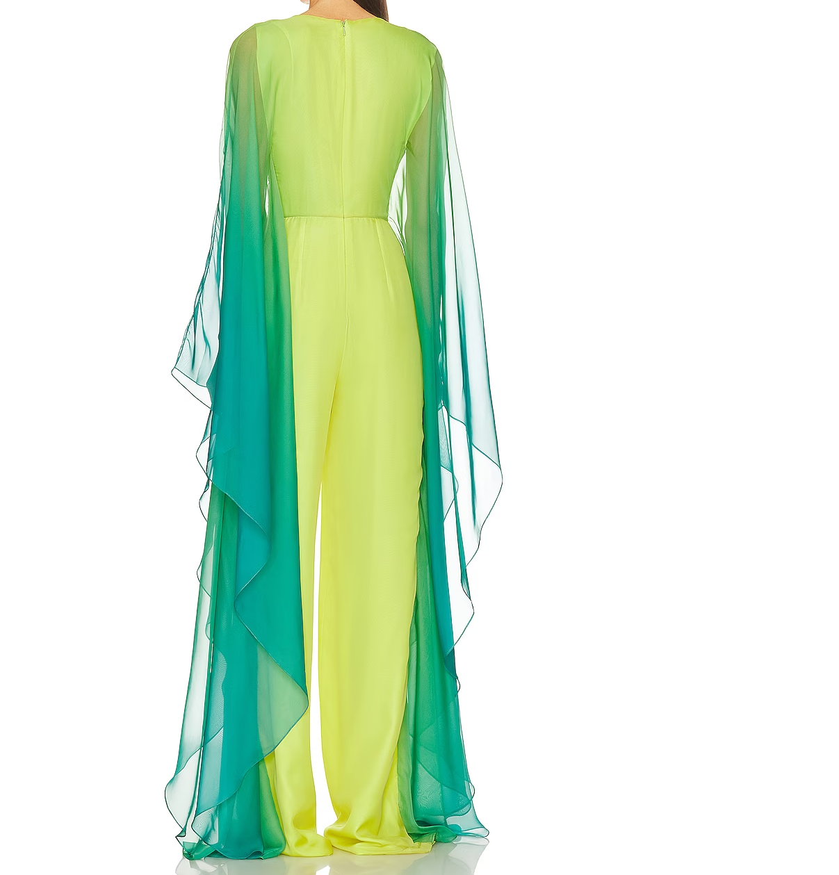 Long sleeves two tone jumpsuit