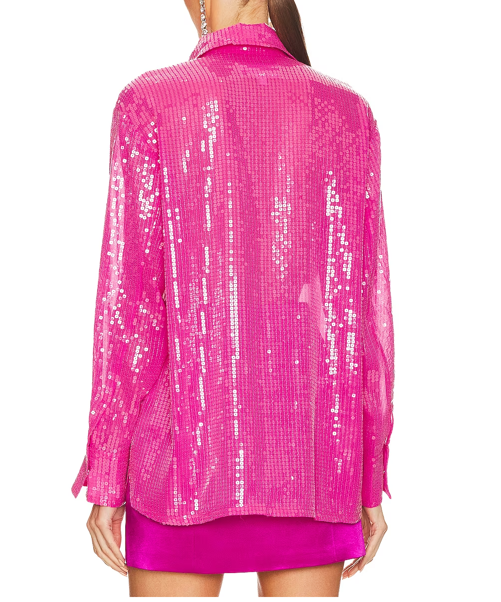 Shinning Sequin Shirt & Skirt Set