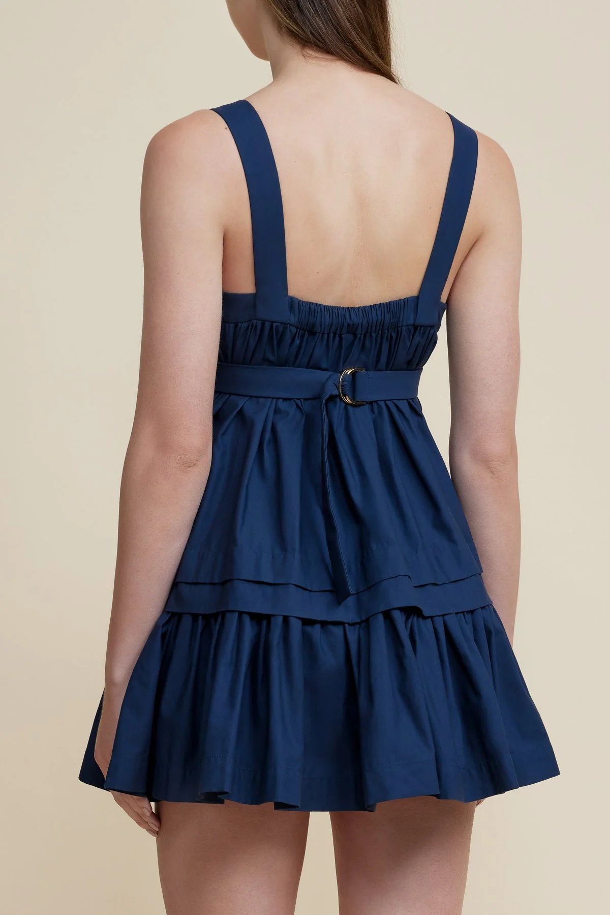 Solid Color Short Dress