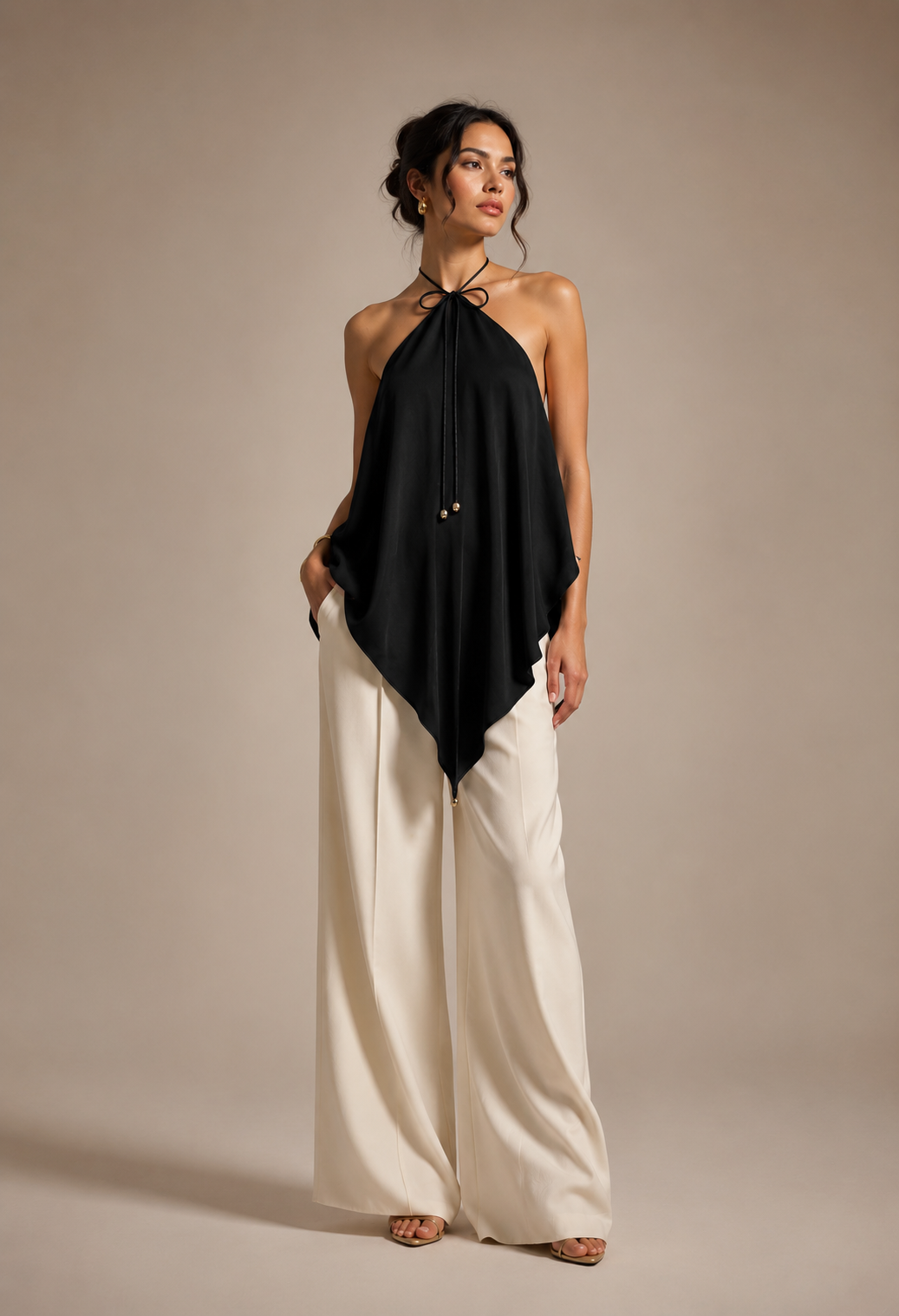 Black Handkerchief Top