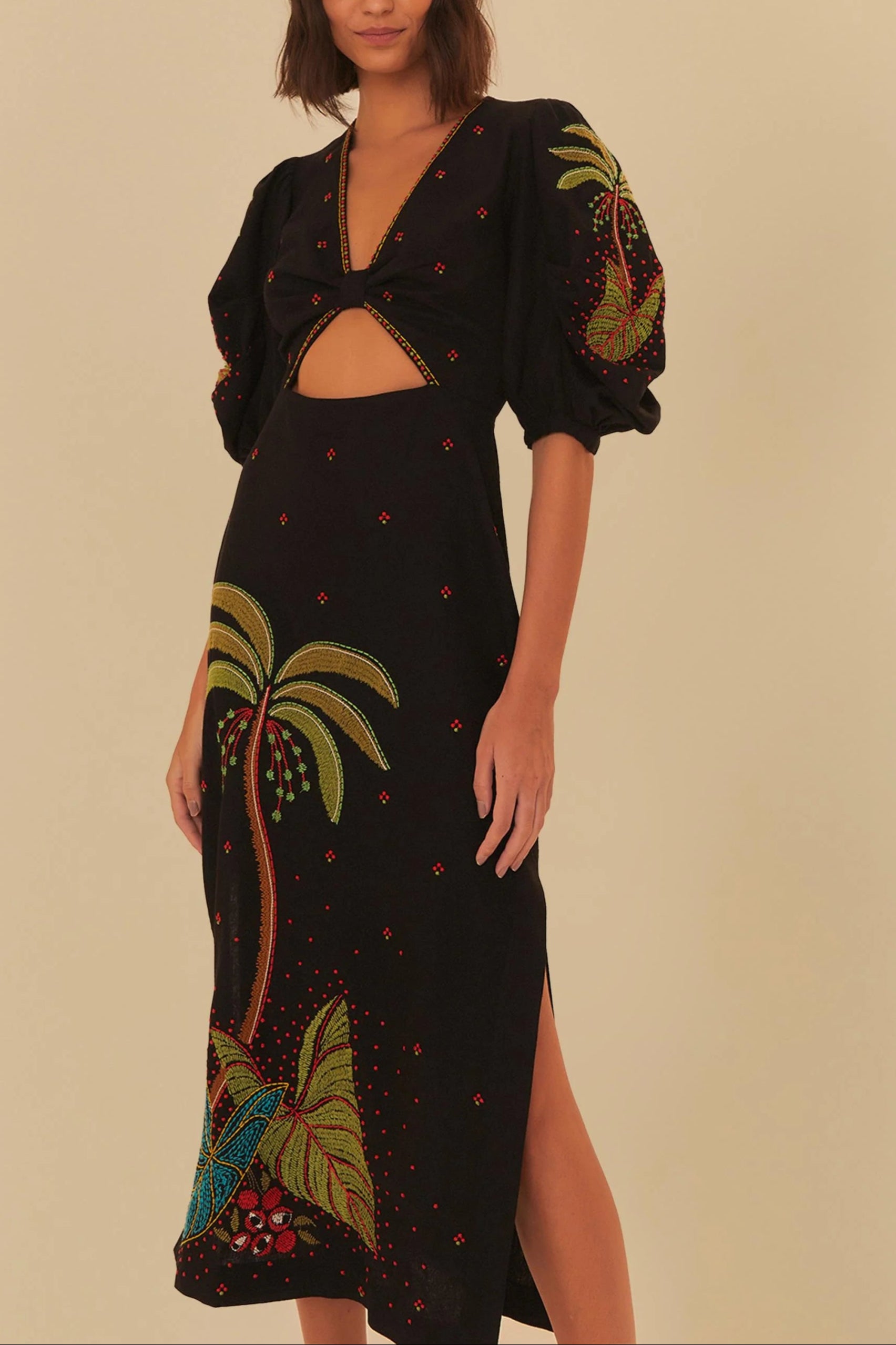Coco Palm Embroidered Dress Bonnito Coco Palm Embroidered Dress Bonnito