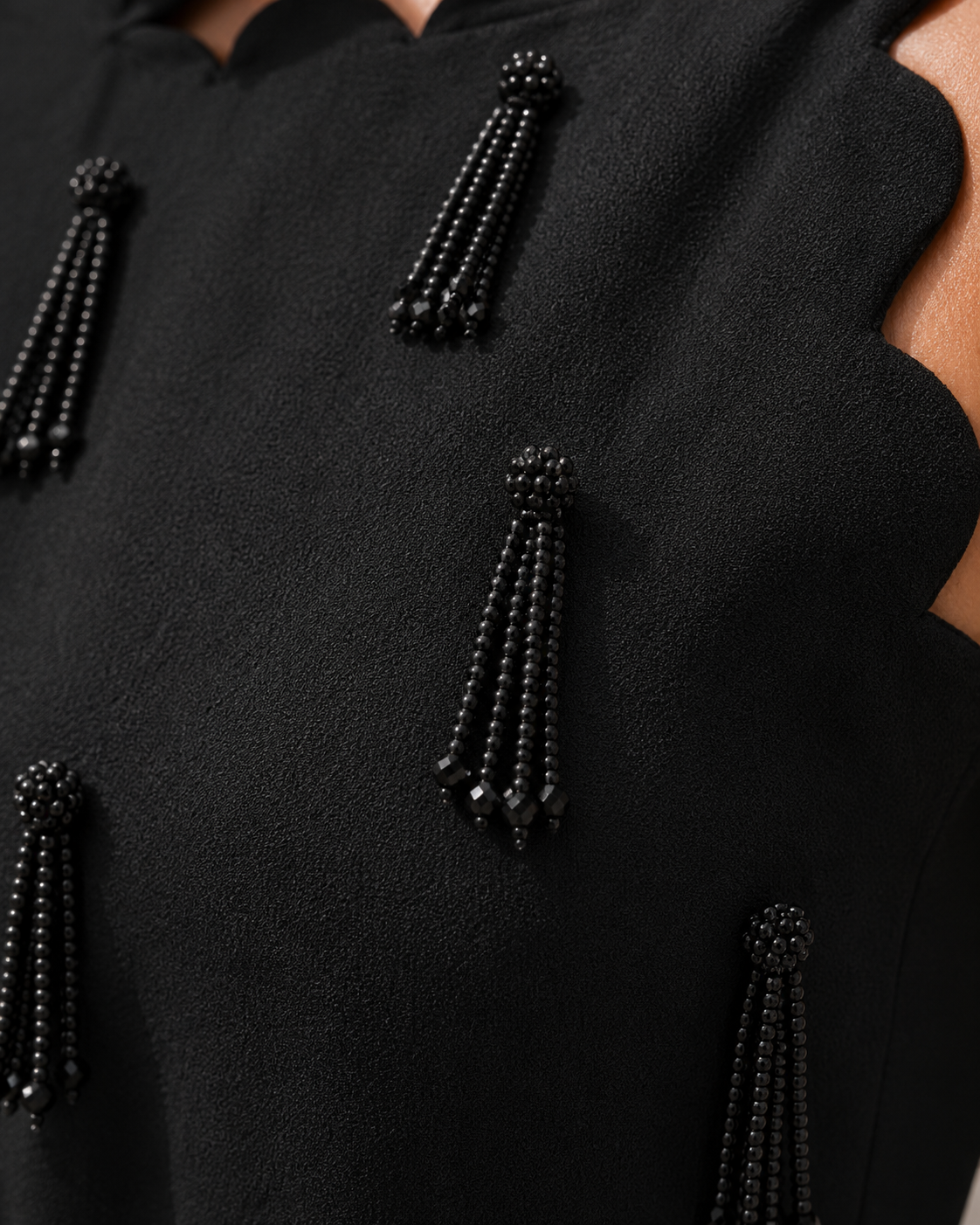 Little Black Tassel Dress