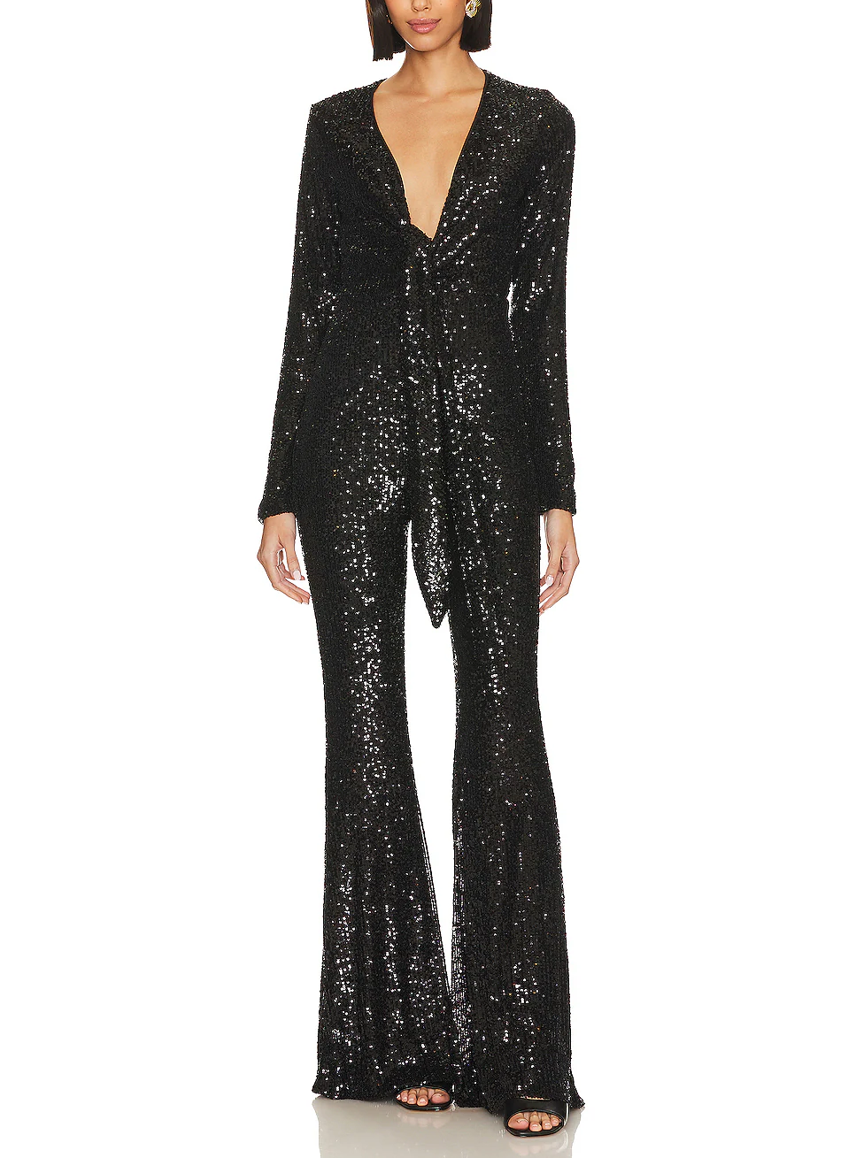 Flared Hem Jumpsuit – Bonnito