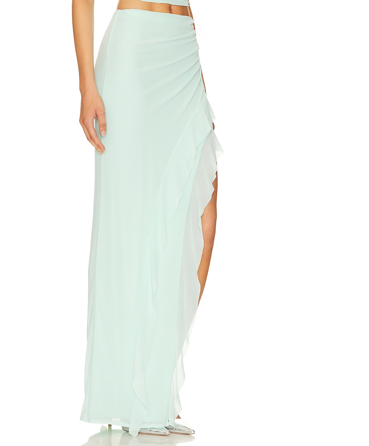 One Shoulder Top with High Low Skirt