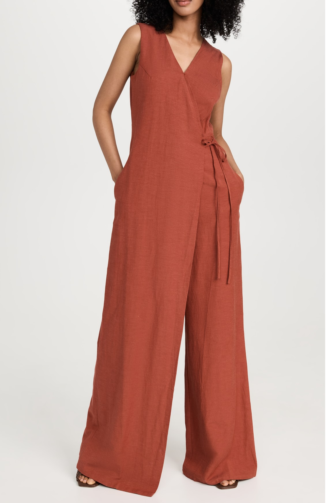 Surplice Jumpsuit