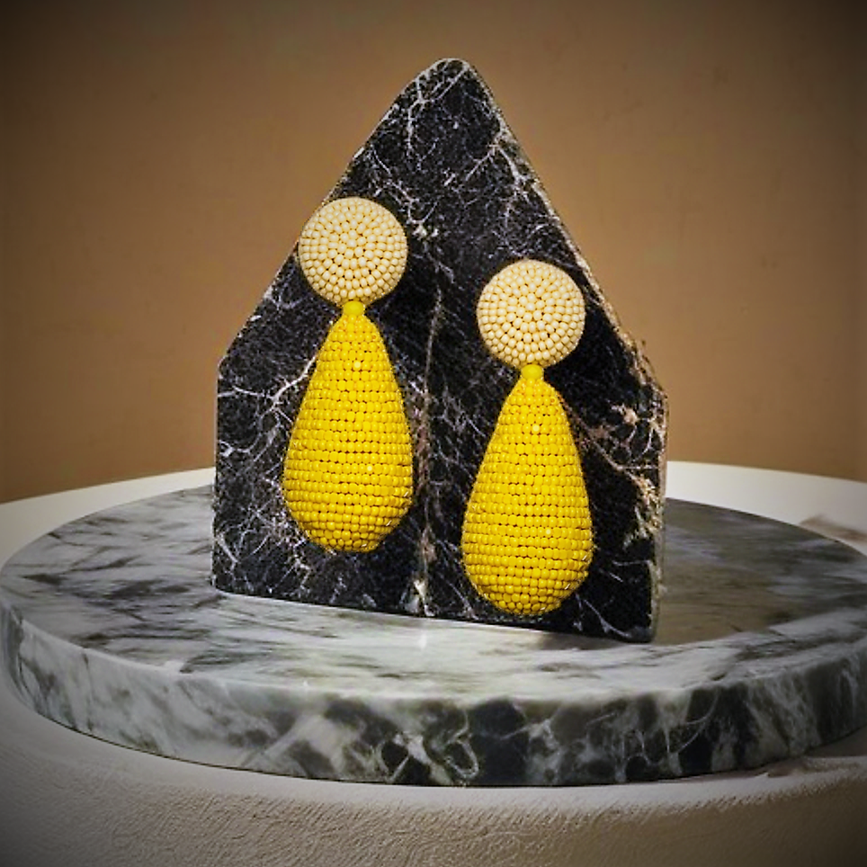 Yellow Drops Earrings