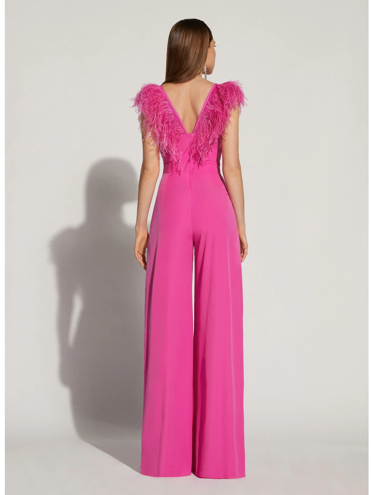 Heavy Furr Wide Leg Jumpsuit