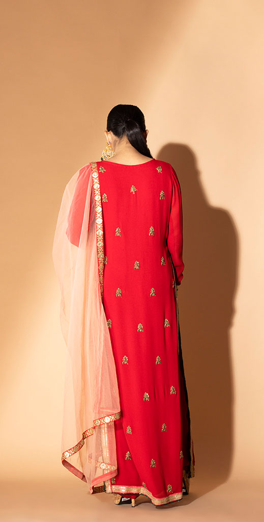 Red Designer Salwaar Suits